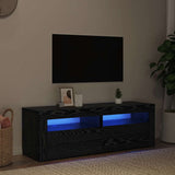 Vidaxl tv-meubel met led 120x35x40 cm bewerkt hout zwart eiken