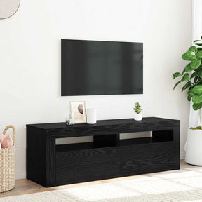 Vidaxl tv-meubel met led 120x35x40 cm bewerkt hout zwart eiken