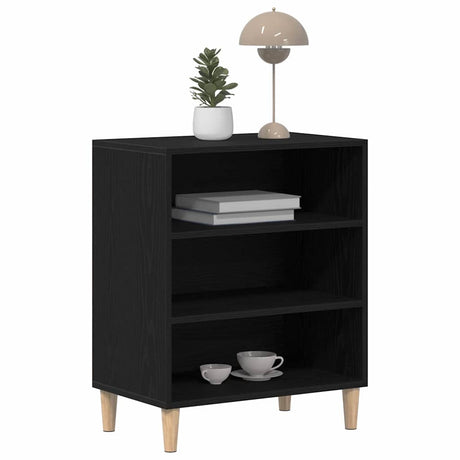 Vidaxl dressoir zwart eiken 57 x 35 x 70 cm bewerkt hout