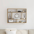 Vidaxl wandschap 75x16x55 cm bewerkt hout artisanaal eikenkleur
