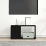 Vidaxl tv-meubel 60x24x32 cm spaanplaat zwart eikenkleurig