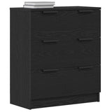 Vidaxl dressoir zwart eiken 60 x 30 x 70 cm bewerkt hout