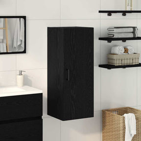 Vidaxl wandkast 34,5x34x90 cm bewerkt hout zwart eikenkleurig