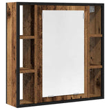 Vidaxl badkamerspiegelkast 60x16x60 cm spaanplaat oud hout