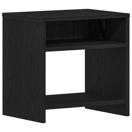 Vidaxl nachtkastje 40x30x40 cm spaanplaat zwart eikenkleurig