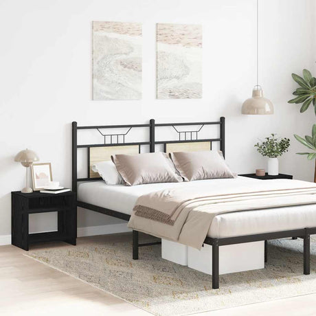 Vidaxl nachtkastjes 2 st 40x30x40 cm spaanplaat zwart eikenkleurig