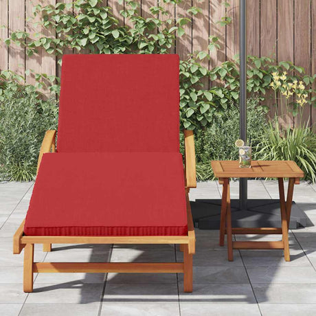 Vidaxl ligstoel massief acaciahout rood