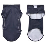 Vidaxl hondenregenjas met reflecterende strips polyester marineblauw m