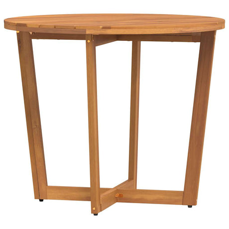 Vidaxl tuintafel rond ø90x75 cm massief acaciahout