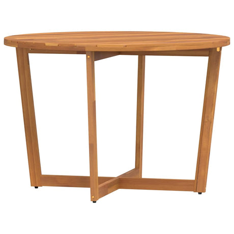 Vidaxl tuintafel rond ø110x75 cm massief acaciahout
