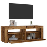 Vidaxl nachtkastjes 2 st met led's 60x35x40 cm oud houtkleurig