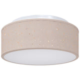 Vidaxl plafonnière met schijnwerpers taupe 30 x 30 x 13,5 cm stof