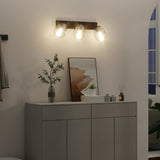 Vidaxl plafondspot zwart 54 x 13 x 26 cm glas en metaal