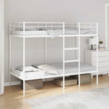 Vidaxl stapelbed zonder matras 80x200 cm staal wit