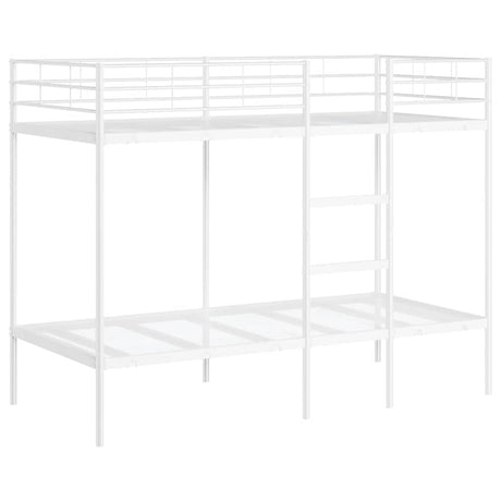 Vidaxl stapelbed zonder matras 100x190 cm staal wit
