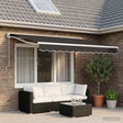 Vidaxl vervangend zonneschermdoek voor 2,5x2 m antraciet polyester