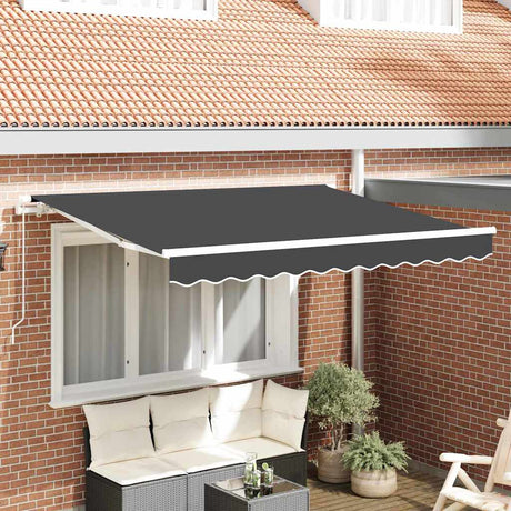 Vidaxl vervangingsdoek voor zonnescherm antraciet 280 x 195 cm