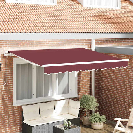 Vidaxl vervangend zonneschermdoek voor 2,5x2 m bordeaux rood polyester