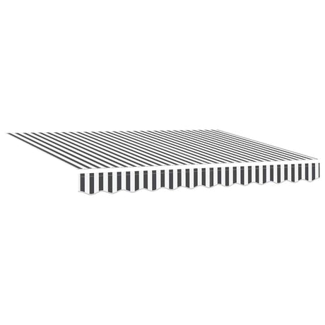 Vidaxl vervangingsdoek voor zonnescherm antraciet en wit 235 x 195 cm
