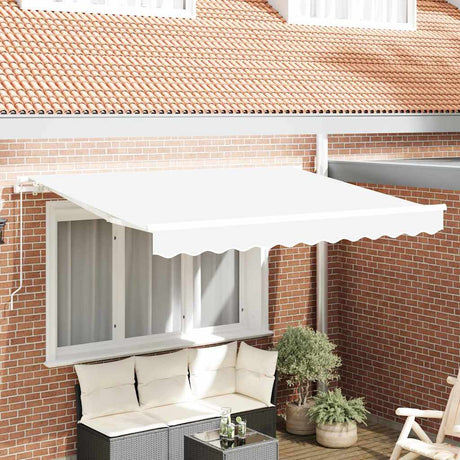 Vidaxl vervangingsdoek voor zonnescherm wit 330 x 245 cm polyester