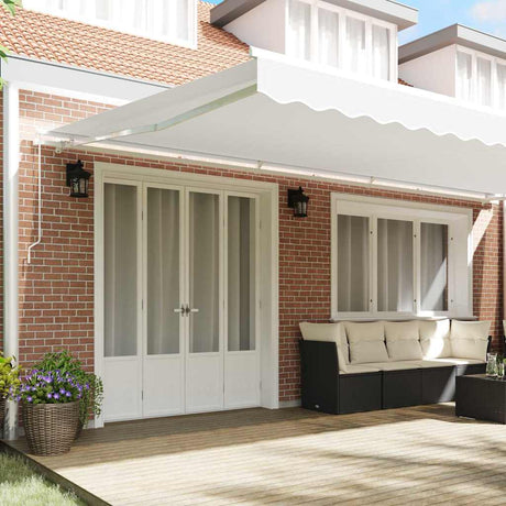 Vidaxl vervangend zonneschermdoek voor 6x3,5 m wit polyester