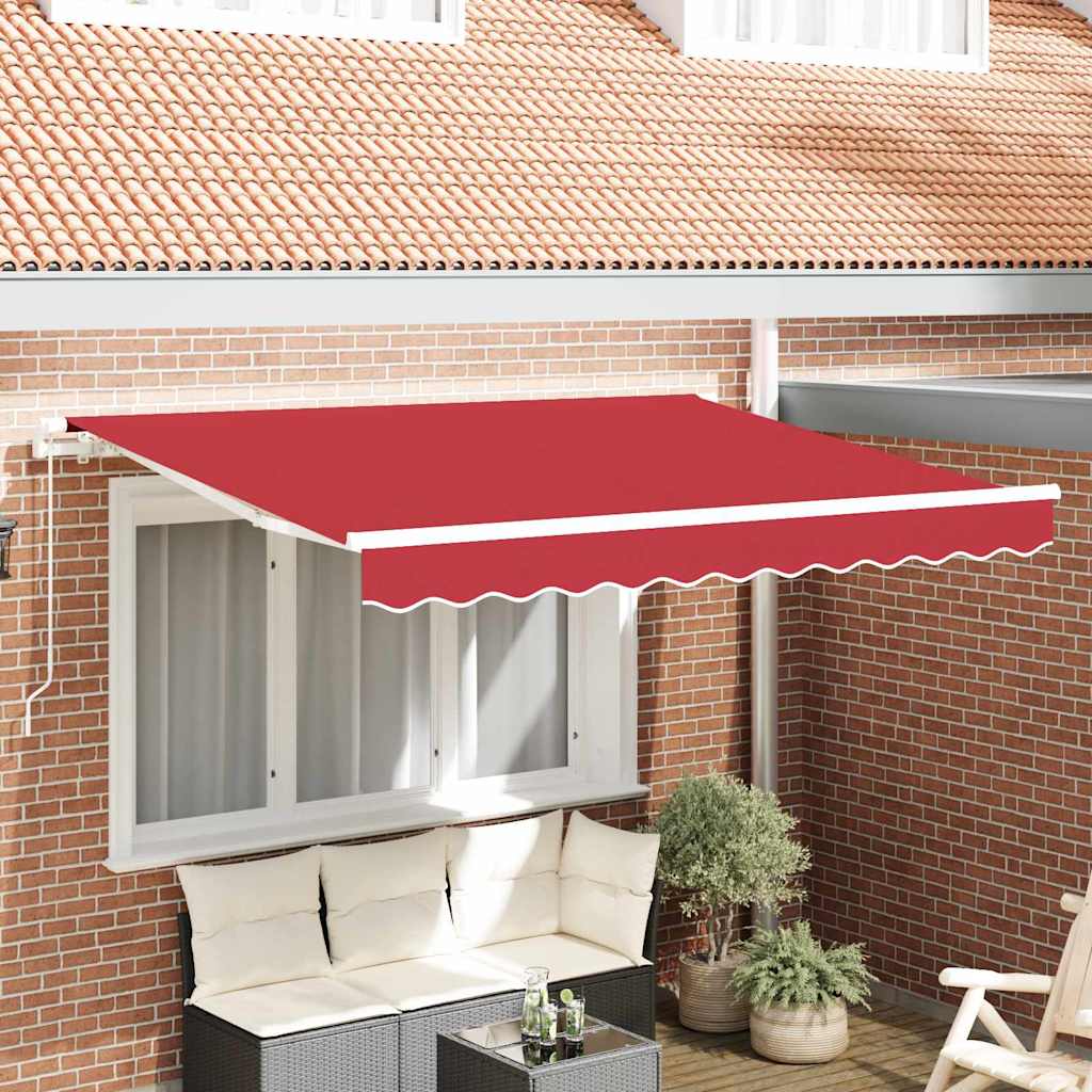 Vidaxl vervangend zonneschermdoek voor 3,5x2,5 m rood polyester