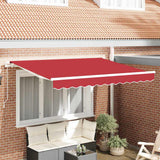 Vidaxl vervangend zonneschermdoek voor 3,5x2,5 m rood polyester