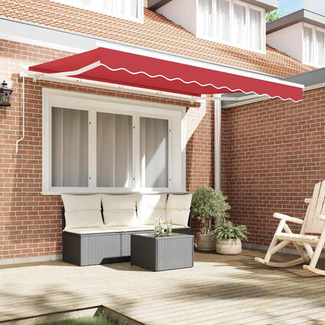 Vidaxl vervangend zonneschermdoek voor 3,5x2,5 m rood polyester