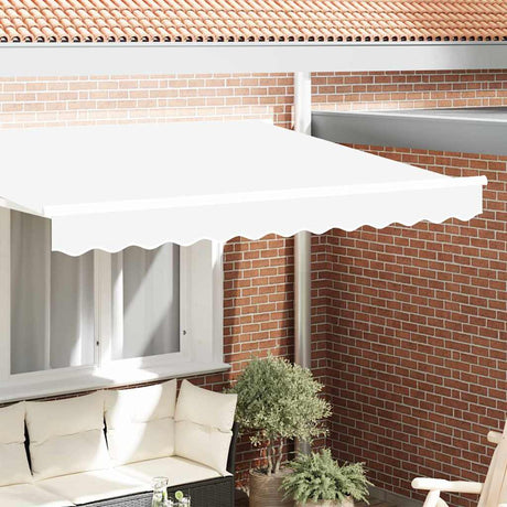 Vidaxl vervangende volant voor 2,5 m wit polyester
