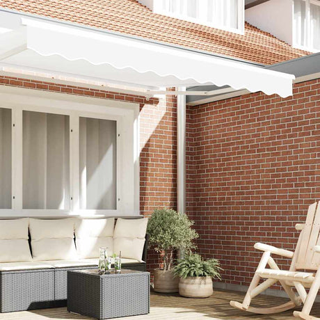Vidaxl vervangende volant voor 3,5 m wit polyester