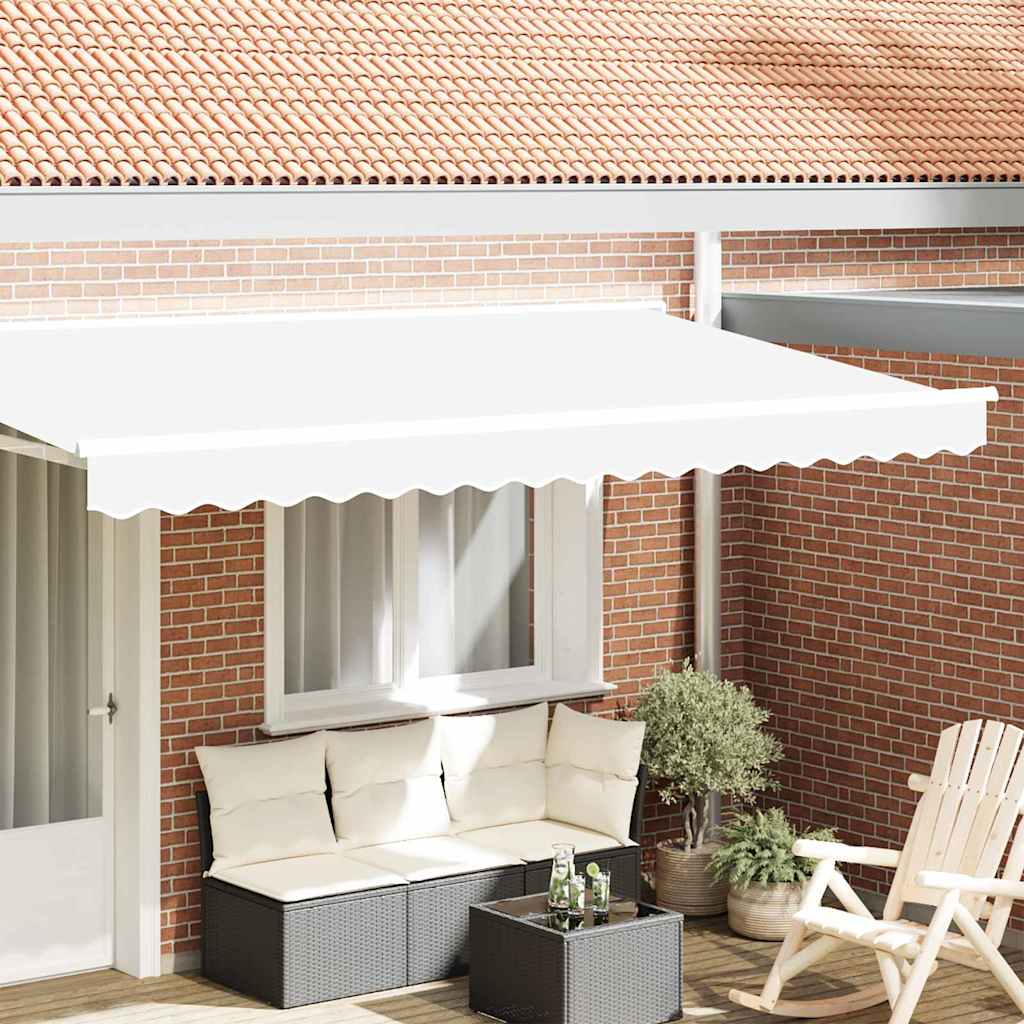 Vidaxl vervangende volant voor 4 m wit polyester