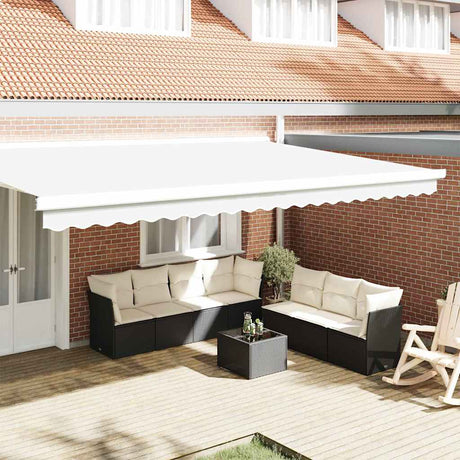 Vidaxl vervangende volant voor 5 m wit polyester