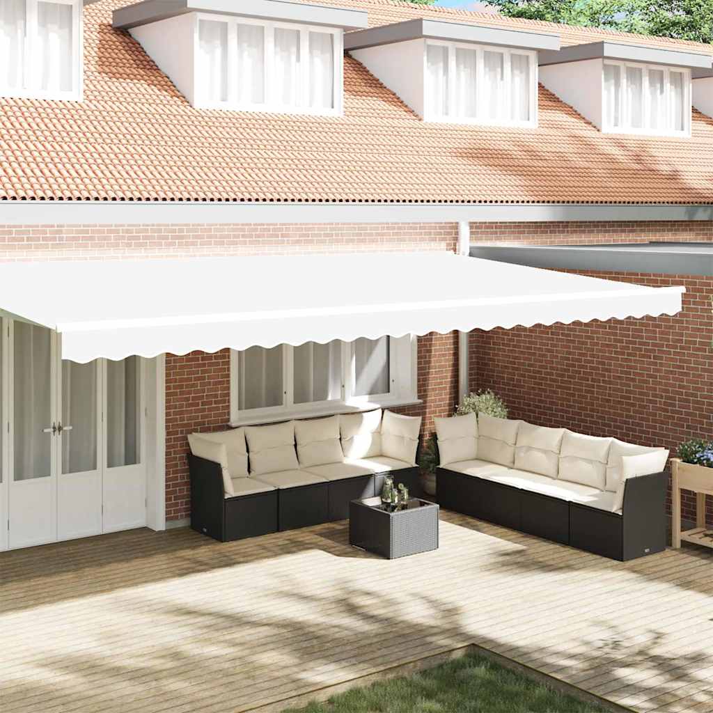 Vidaxl vervangende volant voor 6 m wit polyester