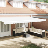 Vidaxl vervangende volant voor 6 m wit polyester