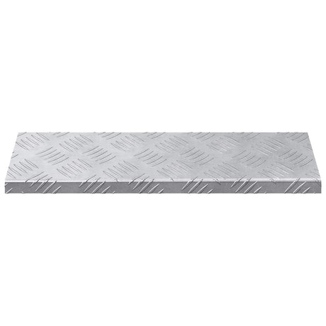 Vidaxl trapmatten 15 st 60 x 18 x 2,5 cm zilver aluminium rechthoekig