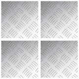 Vidaxl trap tread vierkant 4 pcs zilver 20 x 20 cm aluminium