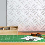 Vidaxl trap tread rechthoekig 4 pcs zilver 30 x 20 cm aluminium