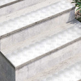 Vidaxl trapmatten 4 st 100 x 20 cm zilver aluminium rechthoekig