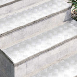 Vidaxl trapmatten 2 st 100 x 25 cm zilver aluminium rechthoekig