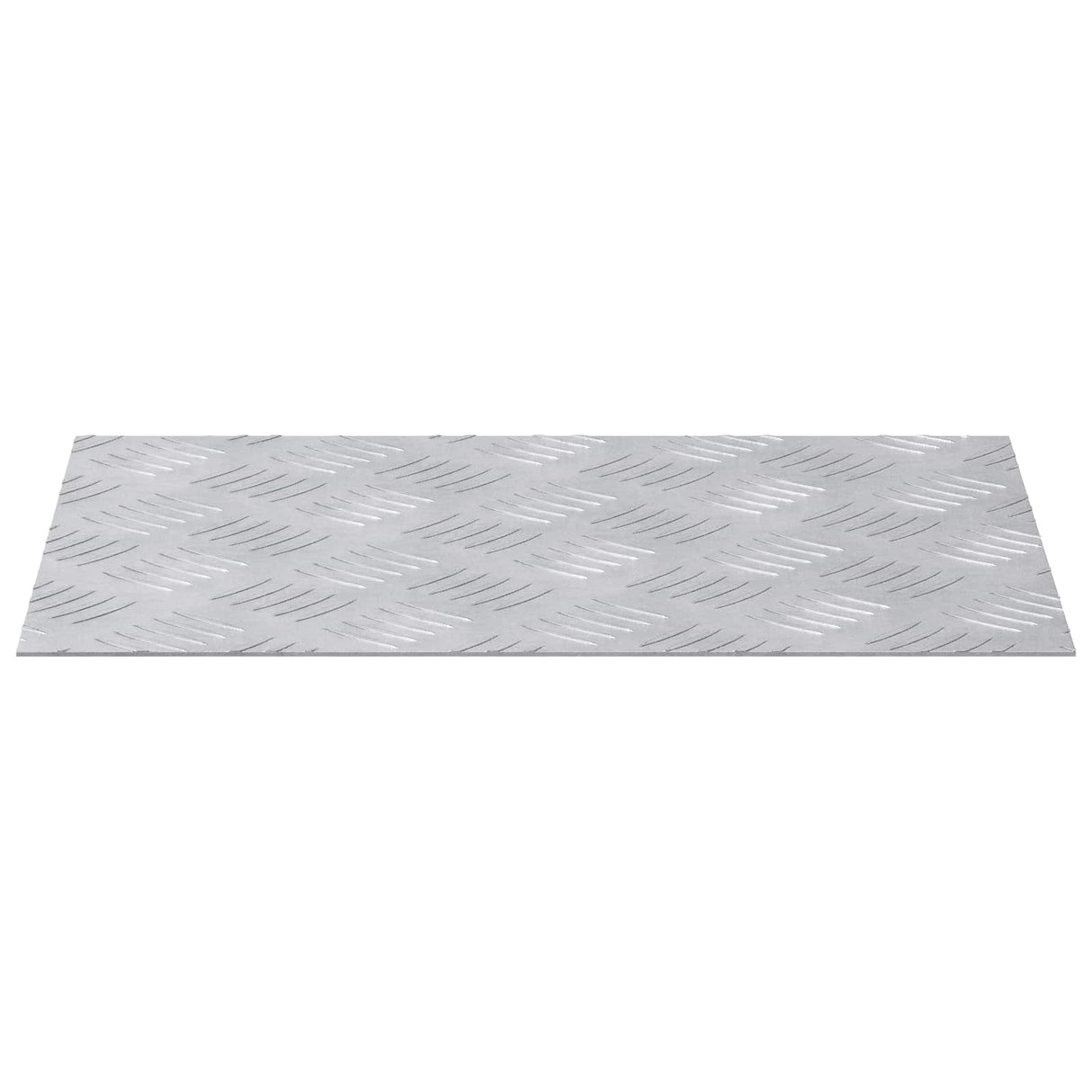 Vidaxl trap tread rechthoekig 2 pcs zilver 40 x 30 cm aluminium