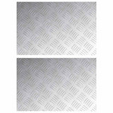 Vidaxl trap tread rechthoekig 2 pcs zilver 60 x 40 cm aluminium