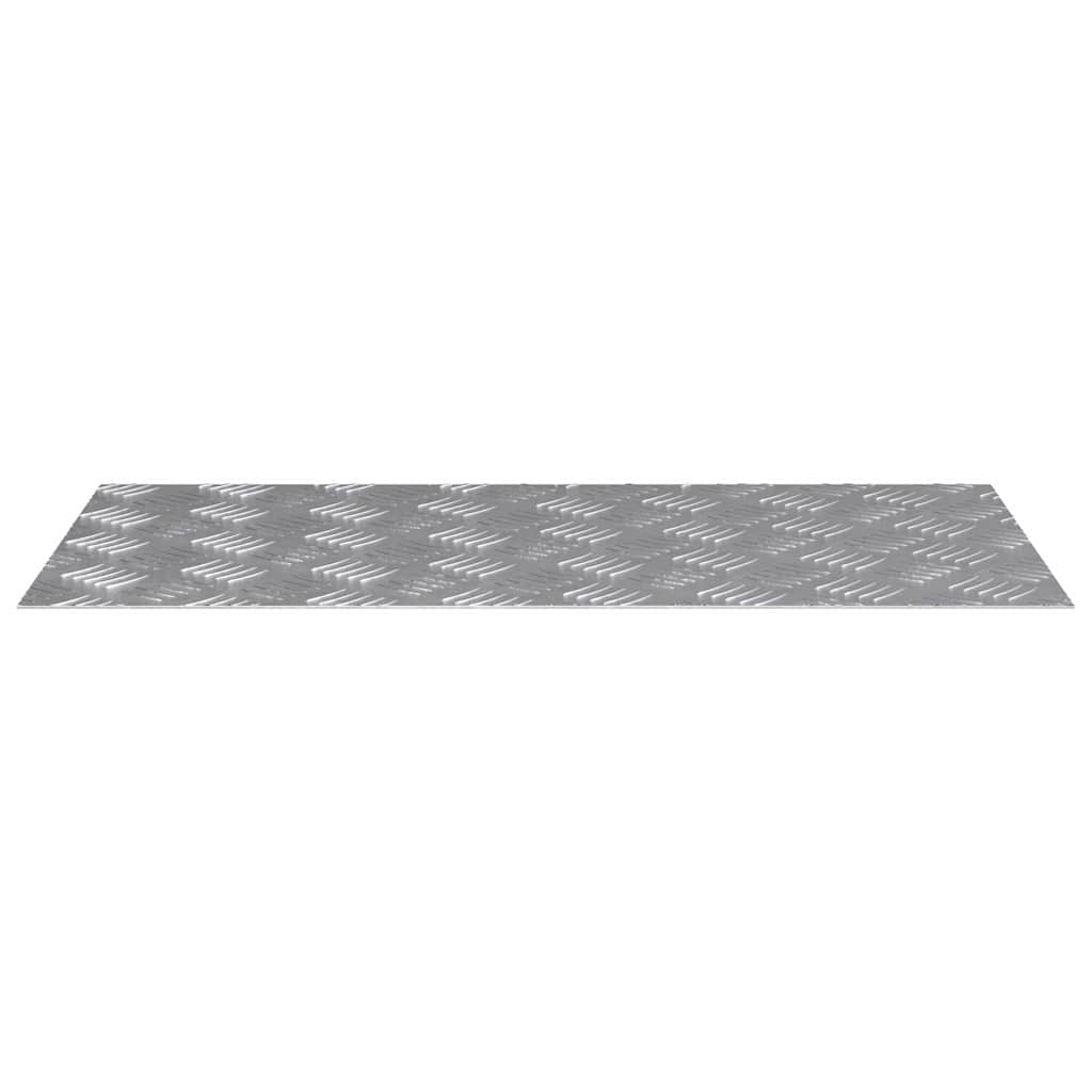 Vidaxl trap tread rechthoekig 2 pcs zilver 80 x 40 cm aluminium