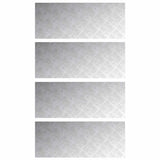 Vidaxl trap tread rechthoekig 4 pcs zilver 100 x 40 cm aluminium