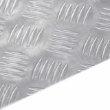 Vidaxl trap tread rechthoekig 2 pcs zilver 60 x 50 cm aluminium