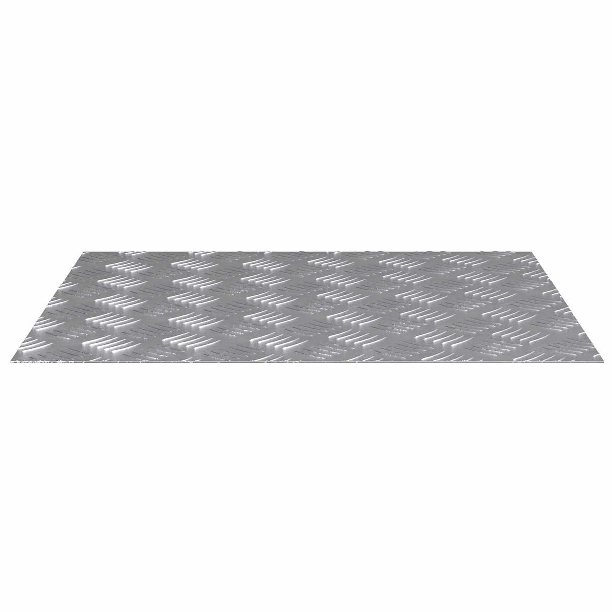 Vidaxl trap tread rechthoekig 2 pcs zilver 60 x 50 cm aluminium