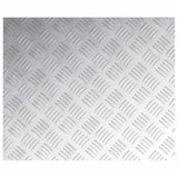 Vidaxl trap tread rechthoekig 4 pcs zilver 60 x 50 cm aluminium