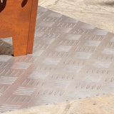 Vidaxl trap tread rechthoekig 2 pcs zilver 90 x 50 cm aluminium