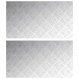 Vidaxl trap tread rechthoekig 2 pcs zilver 90 x 50 cm aluminium