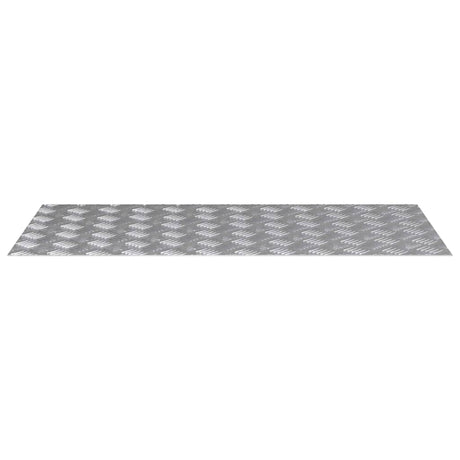 Vidaxl trap tread rechthoekig 4 pcs zilver 100 x 50 cm aluminium