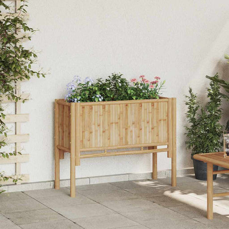 Vidaxl verhoogd bed bruin 90 x 35 x 70 cm bamboe
